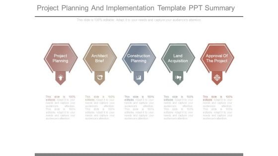 Project Planning And Implementation Template Ppt Summary