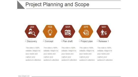 Project Planning And Scope Ppt PowerPoint Presentation Deck