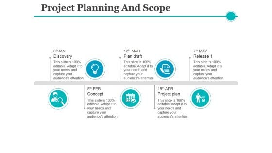 Project Planning And Scope Ppt PowerPoint Presentation Ideas Aids