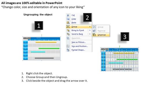 Project Planning Gantt Chart 2013 Calendar PowerPoint Slides Ppt Templates Slide02
