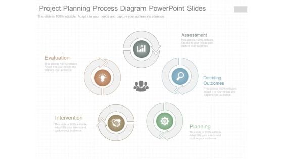 Project Planning Process Diagram Powerpoint Slides