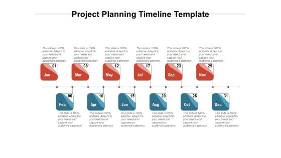 Project Planning Timeline Template Ppt PowerPoint Presentation Inspiration Shapes PDF