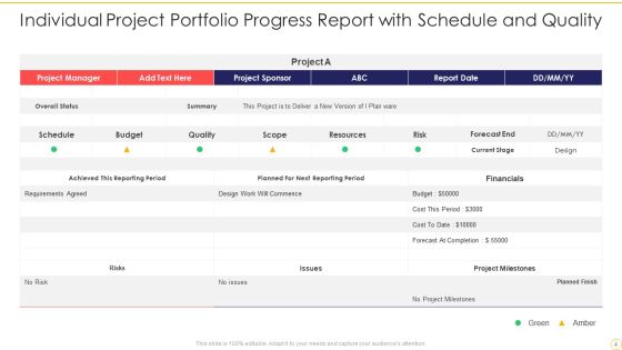 Project Portfolio Progress Report Ppt PowerPoint Presentation Complete Deck With Slides Slide04