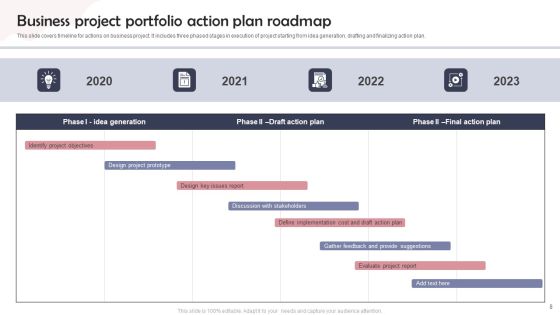 Project Portfolio Roadmap Ppt PowerPoint Presentation Complete Deck With Slides Slide08
