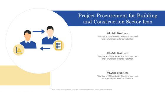 Project Procurement For Building And Construction Sector Icon Guidelines PDF