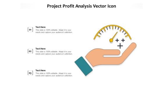 Project Profit Analysis Vector Icon Ppt PowerPoint Presentation Outline Graphics Template PDF