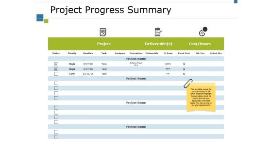 Project Progress Summary Ppt PowerPoint Presentation Ideas Graphics Design Project Progress Summary Ppt PowerPoint Presentation Ideas Graphics Design