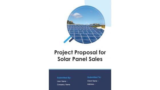 Project Proposal For Solar Panel Sales Example Document Report Doc Pdf Ppt