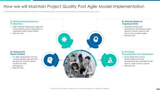 Project QA Through Agile Methodology IT How We Will Maintain Project Quality Sample PDF