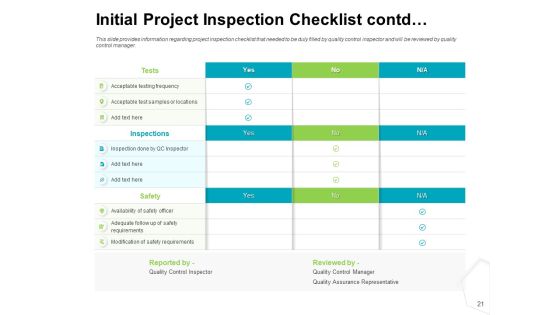 Project Quality Management Plan Ppt PowerPoint Presentation Complete Deck With Slides Slide21