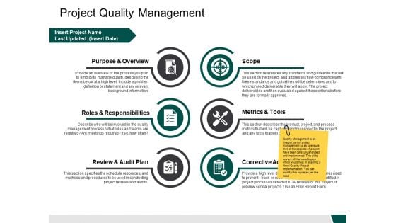 Project Quality Management Ppt PowerPoint Presentation File Ideas