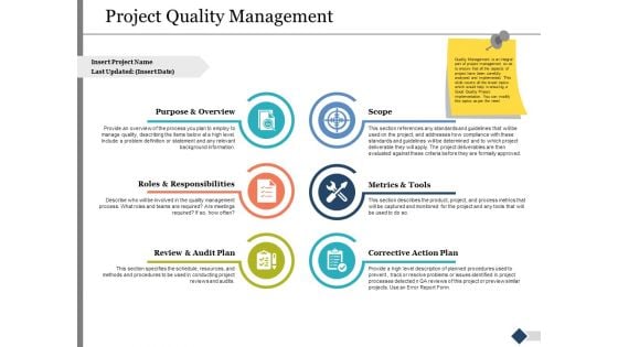 Project Quality Management Ppt PowerPoint Presentation Portfolio Show