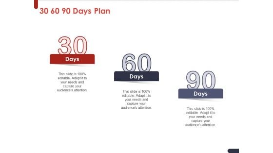 Project Quality Planning And Controlling 30 60 90 Days Plan Ppt Pictures Professional PDF