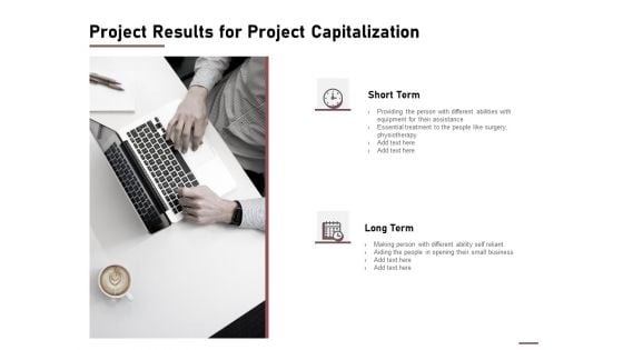 Project Results For Project Capitalization Ppt Inspiration Master Slide PDF