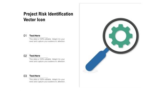 Project Risk Identification Vector Icon Ppt PowerPoint Presentation Portfolio Picture PDF