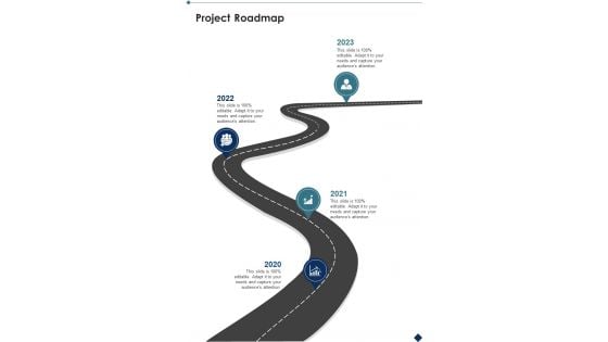 Project Roadmap Secure Network Construction Proposal One Pager Sample Example Document