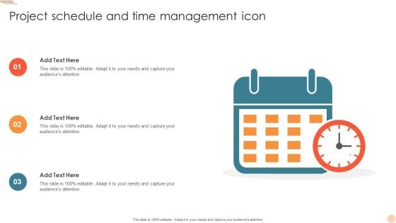 Project Schedule And Time Management Icon Rules PDF