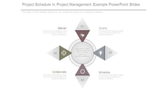 Project Schedule In Project Management Example Powerpoint Slides