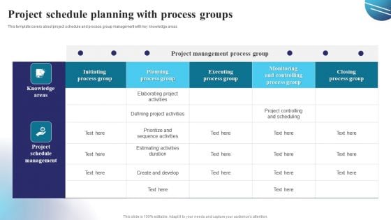Project Schedule Planning With Process Groups Demonstration PDF Project Schedule Planning With Process Groups Demonstration PDF