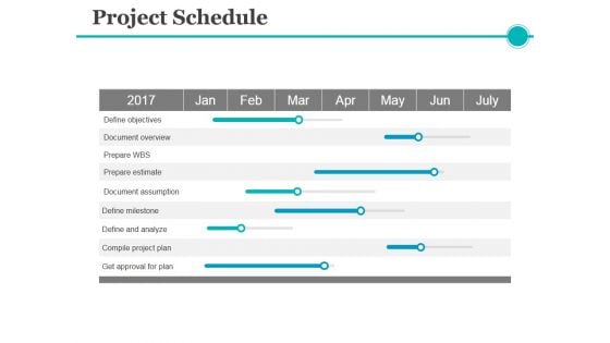 Project Schedule Ppt PowerPoint Presentation Diagram Lists