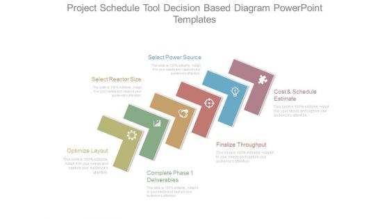 Project Schedule Tool Decision Based Diagram Powerpoint Templates