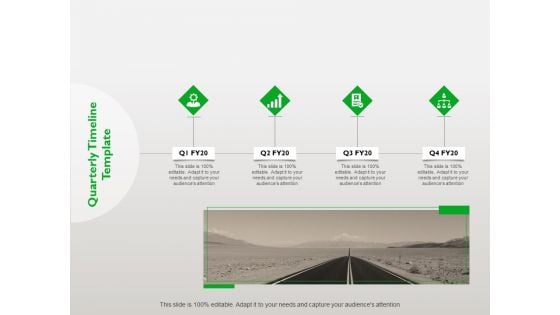 Project Scheduling Timeline Quarterly Timeline Template Ppt Show Ideas PDF