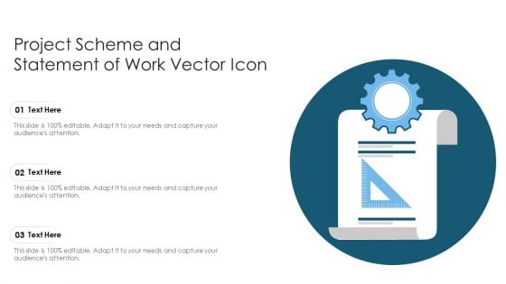 Project Scheme And Statement Of Work Vector Icon Ppt PowerPoint Presentation File Sample PDF