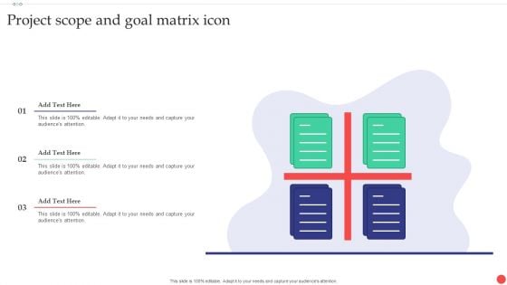 Project Scope And Goal Matrix Icon Guidelines PDF