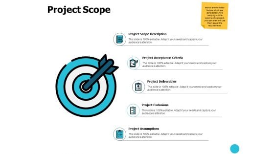 Project Scope Arrows Goal Ppt PowerPoint Presentation Pictures Information