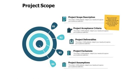 Project Scope Arrows Goal Ppt PowerPoint Presentation Styles