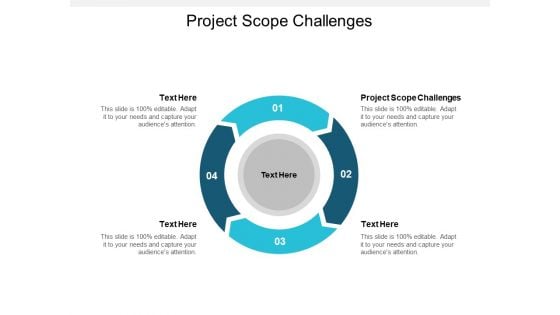 Project Scope Challenges Ppt PowerPoint Presentation Professional Visual Aids Cpb