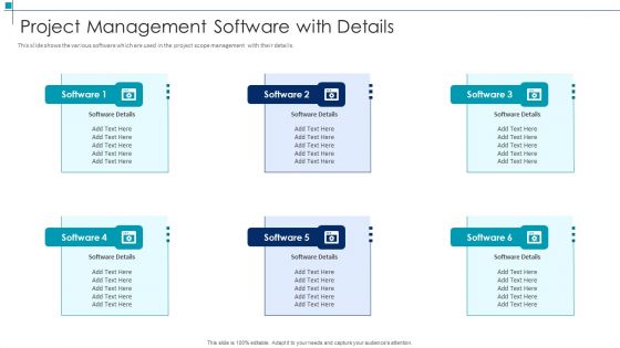 Project Scope Management Deliverables Project Management Software With Details Download PDF