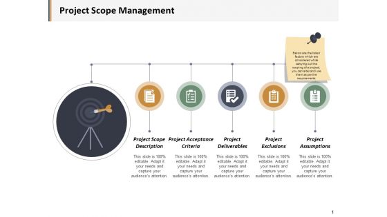 Project Scope Management Ppt PowerPoint Presentation Outline Show