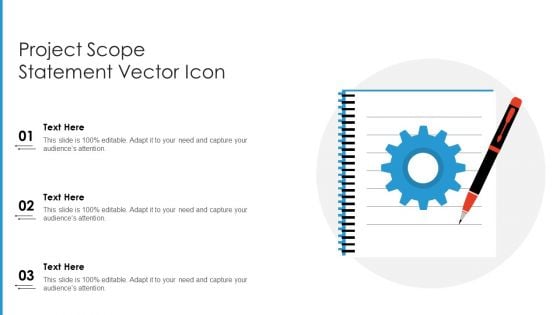 Project Scope Statement Vector Icon Ppt PowerPoint Presentation File Smartart PDF