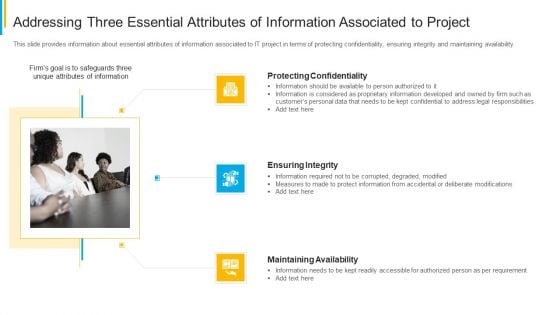 Project Security Administration IT Addressing Three Essential Attributes Of Information Associated To Project Topics PDF Project Security Administration IT Addressing Three Essential Attributes Of Information Associated To Project Topics PDF