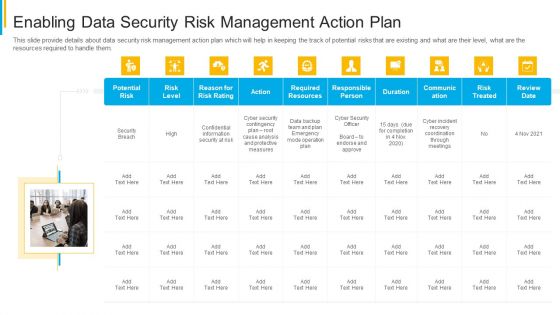 Project Security Administration IT Enabling Data Security Risk Management Action Plan Download PDF