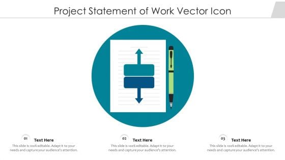 Project Statement Of Work Vector Icon Ppt PowerPoint Presentation Gallery Vector PDF