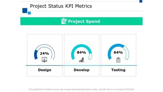 Project Status Kpi Metrics Slide Ppt PowerPoint Presentation Model Picture