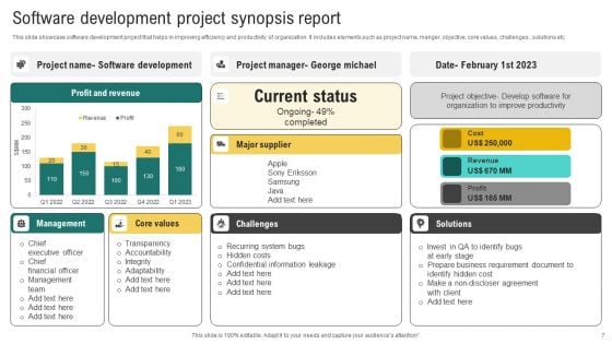 Project Synopsis Ppt PowerPoint Presentation Complete Deck With Slides
