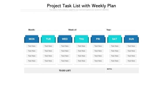 Project Task List With Weekly Plan Ppt Infographic Template Graphic Tips PDF Project Task List With Weekly Plan Ppt Infographic Template Graphic Tips PDF