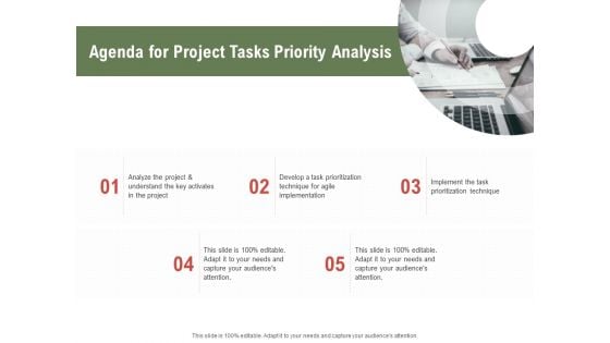 Project Tasks Priority Analysis Agenda For Project Tasks Priority Analysis Ppt Infographic Template Grid PDF Project Tasks Priority Analysis Agenda For Project Tasks Priority Analysis Ppt Infographic Template Grid PDF