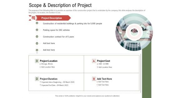 Project Tasks Priority Analysis Scope And Description Of Project Ppt Gallery Picture PDF