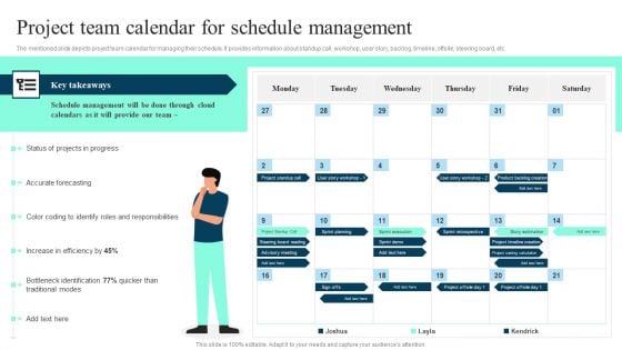 Project Team Calendar For Schedule Management Ppt PowerPoint Presentation Diagram Lists PDF Project Team Calendar For Schedule Management Ppt PowerPoint Presentation Diagram Lists PDF