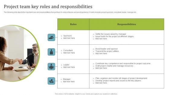 Project Team Key Roles And Responsibilities Microsoft PDF