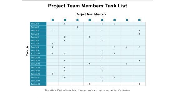 Project Team Members Task List Ppt PowerPoint Presentation File Guidelines PDF