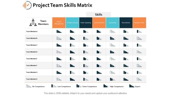 Project Team Skills Matrix Ppt PowerPoint Presentation Styles Example Introduction