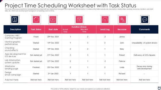 Project Time Scheduling Ppt PowerPoint Presentation Complete With Slides Slide05