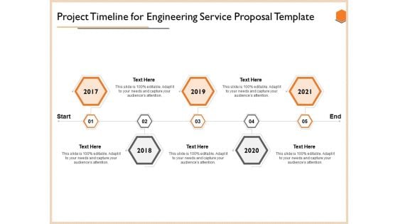 Project Timeline For Engineering Service Proposal Template Mockup PDF