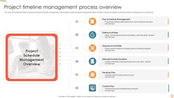 Project Timeline Management Process Overview Structure PDF