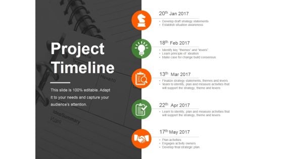 Project Timeline Ppt PowerPoint Presentation Design Ideas